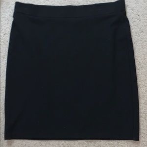 J. Jill Black Polyester Skirt